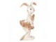Decorative Figurine Rabbit 14 Cm Beige Gold Colored Plastic - 8*6*14 cm Clayre & Eef