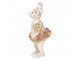 Decorative Figurine Rabbit 14 Cm Beige Gold Colored Plastic - 8*6*14 cm Clayre & Eef
