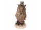 Decorative Figurine Owl 14 Cm Brown Plastic - 7*6*14 cm Clayre & Eef