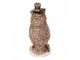 Decorative Figurine Owl 14 Cm Brown Plastic - 7*6*14 cm Clayre & Eef