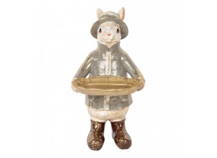 Decorative Figurine Rabbit 29 Cm Beige Plastic - 15*19*29 cm