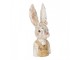 Dekorace busta králík se zlatým třpytem - 12*12*29 cm Clayre & Eef