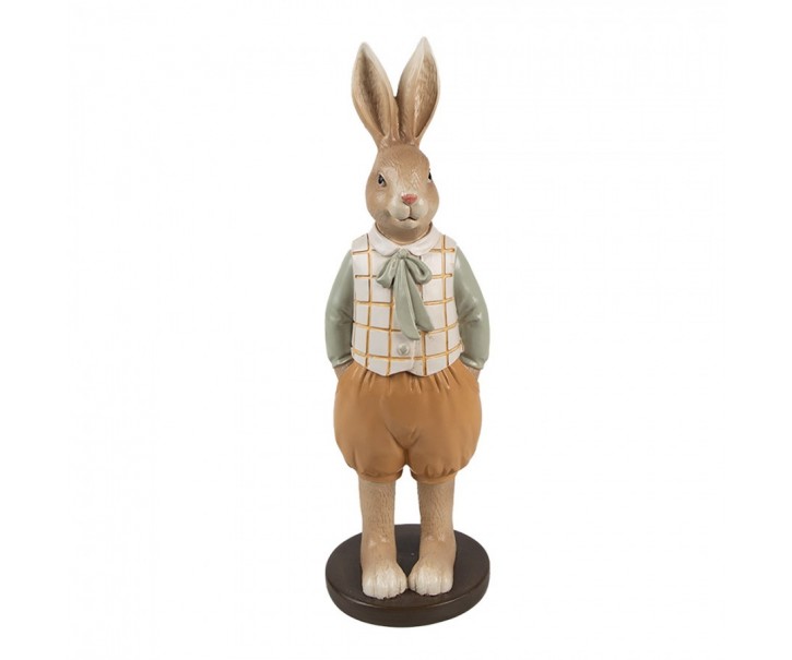 Decorative Figurine Rabbit 23 Cm Brown Plastic - 7*7*23 cm Clayre & Eef