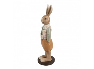 Decorative Figurine Rabbit 23 Cm Brown Plastic - 7*7*23 cm