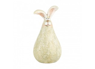 Decorative Figurine Rabbit ? 9x16 Cm Green Plastic - ? 9*16 cm