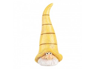 Decorative Figurine Gnome 4x4x8 Cm Yellow Plastic - 4*4*8 cm