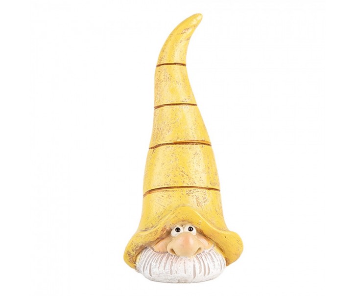 Decorative Figurine Gnome 4x4x8 Cm Yellow Plastic - 4*4*8 cm Clayre & Eef