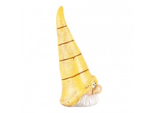 Decorative Figurine Gnome 4x4x8 Cm Yellow Plastic - 4*4*8 cm