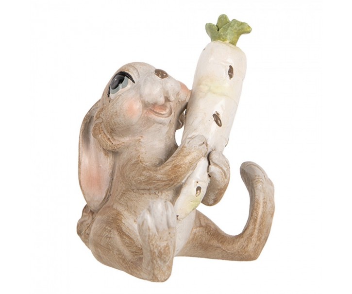 Decorative Figurine Rabbit 6x5x7 Cm Beige Plastic - 6*5*7 cm Clayre & Eef