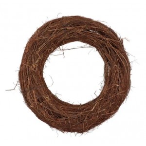 Hnědý věnec z jilmových větví Elm Branch - Ø 40*10 cm