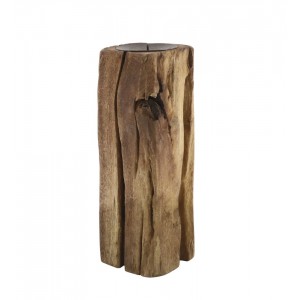 Dřevěný válcový svícen Grimaud Unit M - 13*10*28 cm