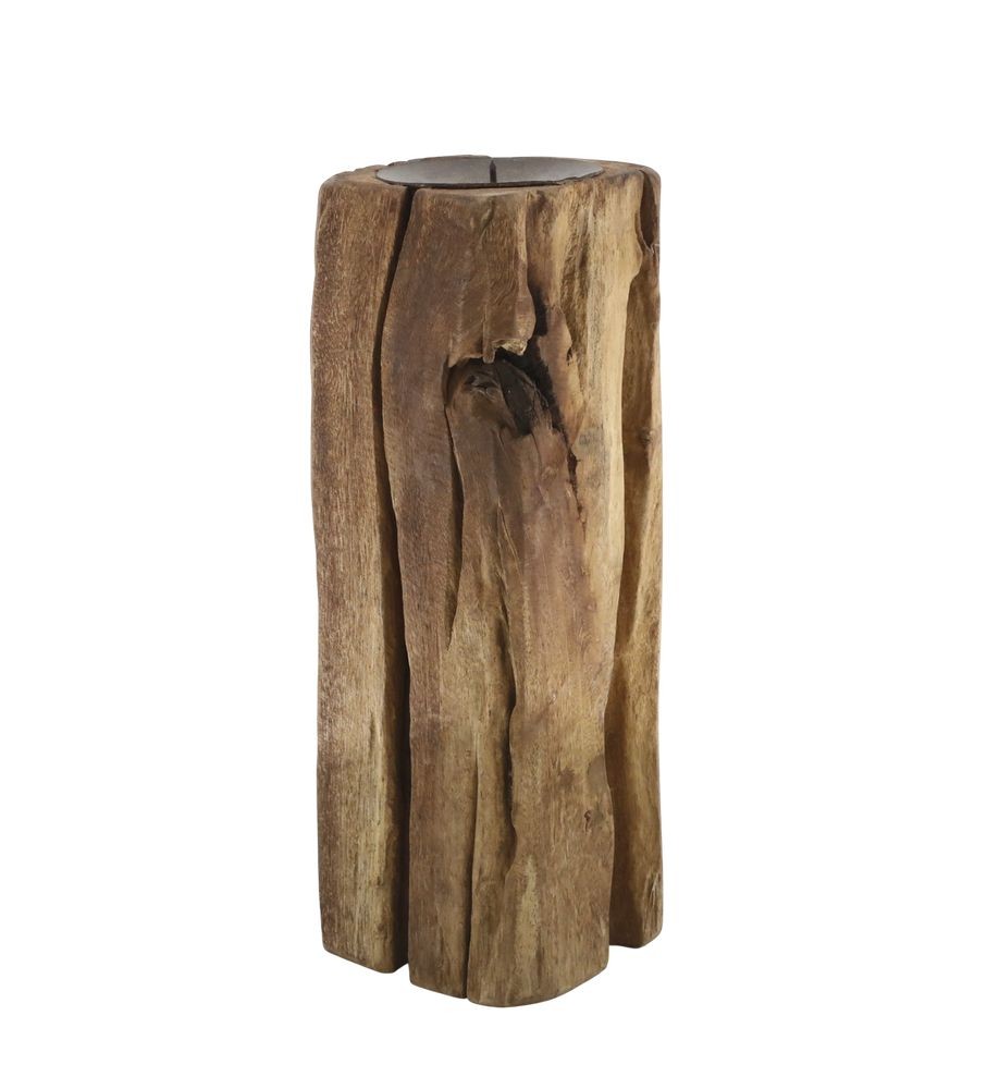 Dřevěný válcový svícen Grimaud Unit M - 13*10*28 cm