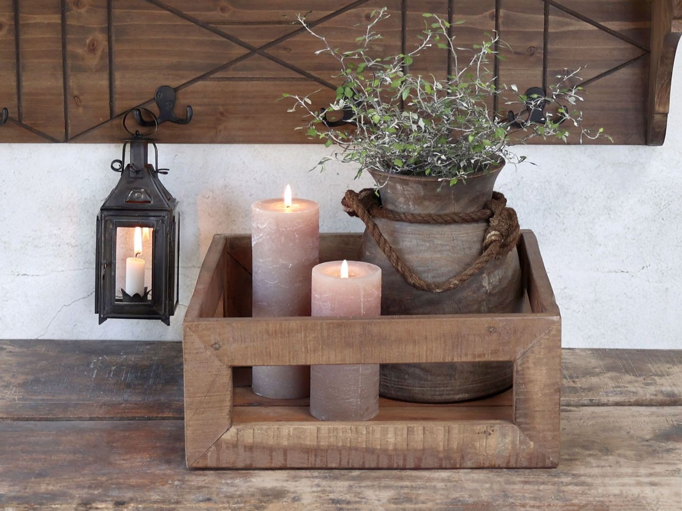 Dekorační dřevěný box Grimaud Unit - 35*35*15 cm