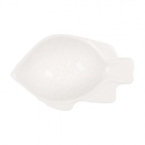 Malá bílá mistička ve tvaru rybky Fish Bowl S - 9*6*3 cm / 25 ml
