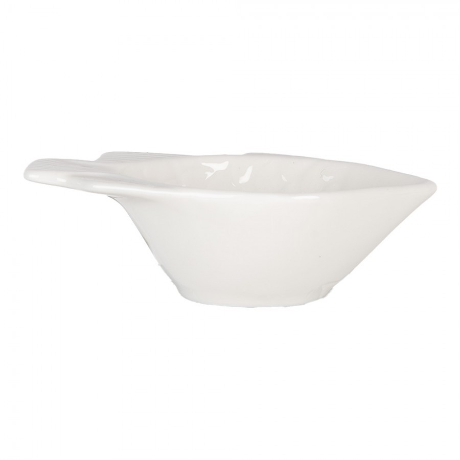 Malá bílá mistička ve tvaru rybky Fish Bowl S - 9*6*3 cm / 25 ml