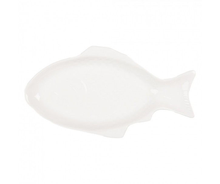 Bílá miska / talíř ve tvaru ryby Fish Bowl XS - 27*14*3 cm / 125 ml