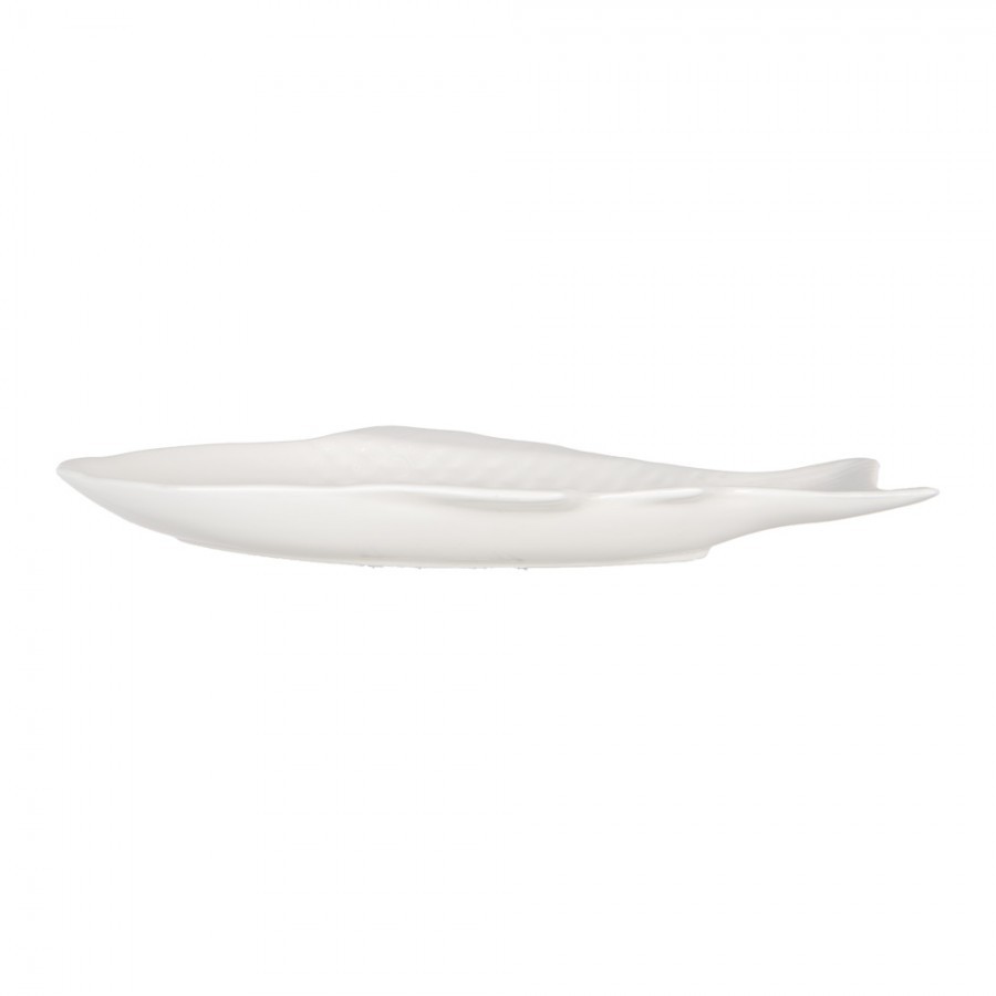Bílá miska / talíř ve tvaru ryby Fish Bowl S - 36*18*4 cm / 375 ml