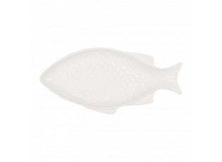 Bílá miska / talíř ve tvaru ryby Fish Bowl M - 29*14*3 cm / 150 ml