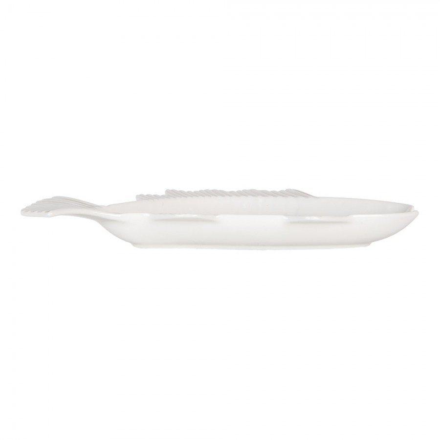 Bílá miska / talíř ve tvaru ryby Fish Bowl - 30*15*3 cm / 150 ml