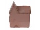Hnědo-růžový keramický svítící LED domek - 10*6*11 cm Clayre & Eef
