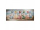 3D kovový obraz dámy na pláži Vintage Beach - 150*5*60 cm Clayre & Eef
