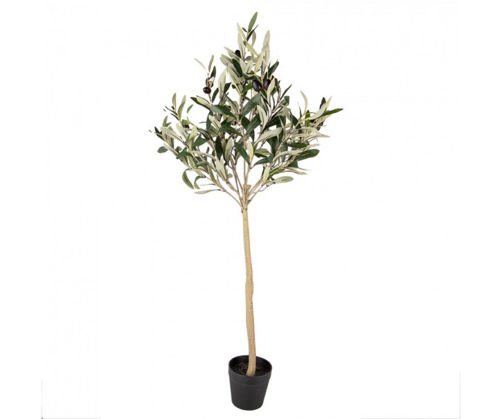 Dekorace umělý stromek olivovník s olivami Olive Tree - 20*20*90 cm