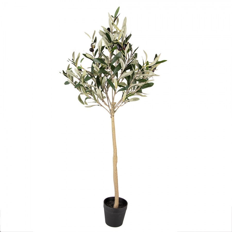 Dekorace umělý stromek olivovník s olivami Olive Tree - 20*20*90 cm