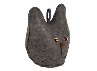 Door Stop Cat 20x14x22 Cm Grey Fabric - 20*14*22 cm
