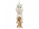 Easter Pendant Rabbit 4x4x10 Cm White Plastic - 4*4*10 cm Clayre & Eef