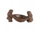Decorative Figurine Rabbits 34x15x15 Cm Brown Plastic - 34*15*15 cm Clayre & Eef