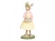 Dekorace králíček v šatech s košíkem vajec - 5*6*12 cm Clayre & Eef