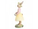 Dekorace králíček v šatech s košíkem vajec - 5*6*12 cm Clayre & Eef