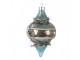 Christmas Bauble ? 7x13 Cm Blue Glass - ? 7*13 cm Clayre & Eef