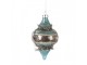 Christmas Bauble ? 7x13 Cm Blue Glass - ? 7*13 cm Clayre & Eef