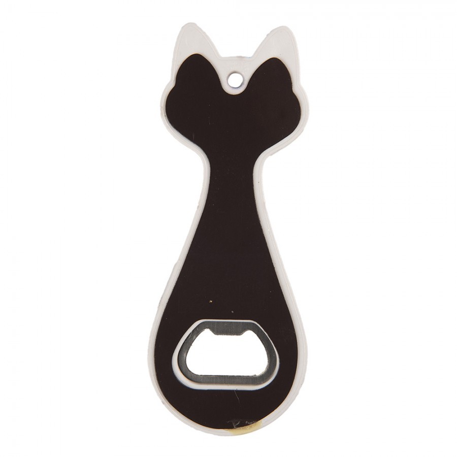Bottle Opener Cat 5x14 Cm Grey Ceramic - 5*14*1 cm