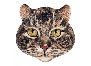 Keramický magnet halava kočka Cat - 7*7*1 cm