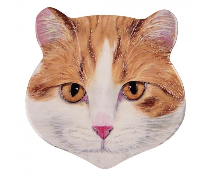 Keramicko-korková podložka pod nádobí kočka - 20*20 cm Clayre & Eef