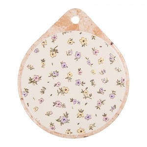 Keramicko-korková podložka pod nádobí s květy Pastel Coaster - 20*23 cm