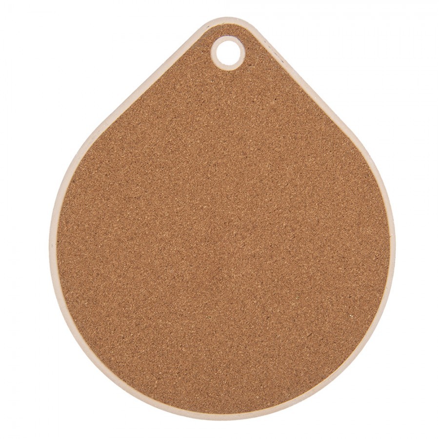 Keramicko-korková podložka pod nádobí s květy Pastel Coaster - 20*23 cm