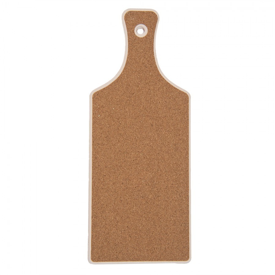 Keramicko-korková podložka pod nádobí ve tvaru prkénka - 12*30 cm