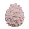 Růžová dekorace vajíčko z květů - Ø 6*7cm Barva: růžováMateriál: PolyresinHmotnost: kg