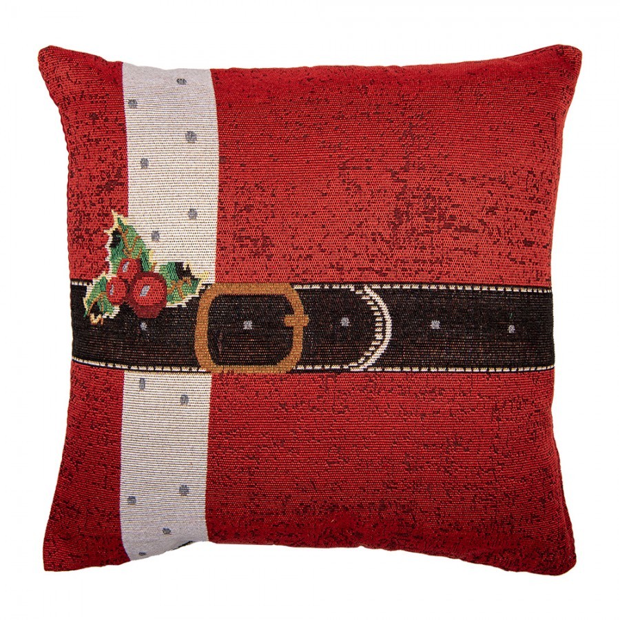 Červený povlak na polštář Santa Claus Christmas Rustic - 44*44 cm
