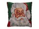 Červený povlak na polštář Santa Claus Christmas Rustic II - 44*44 cm Clayre & Eef