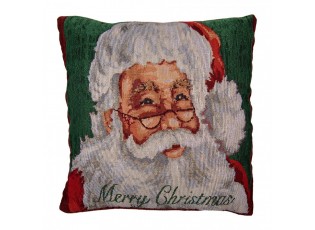Červený povlak na polštář Santa Claus Christmas Rustic II - 44*44 cm