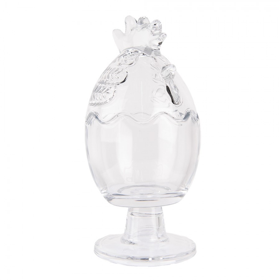 Glass Jar Chicken ? 10x22 Cm Transparent Glass - ? 10*22 cm