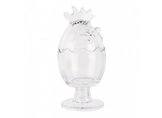Glass Jar Chicken ? 10x22 Cm Transparent Glass - ? 10*22 cm