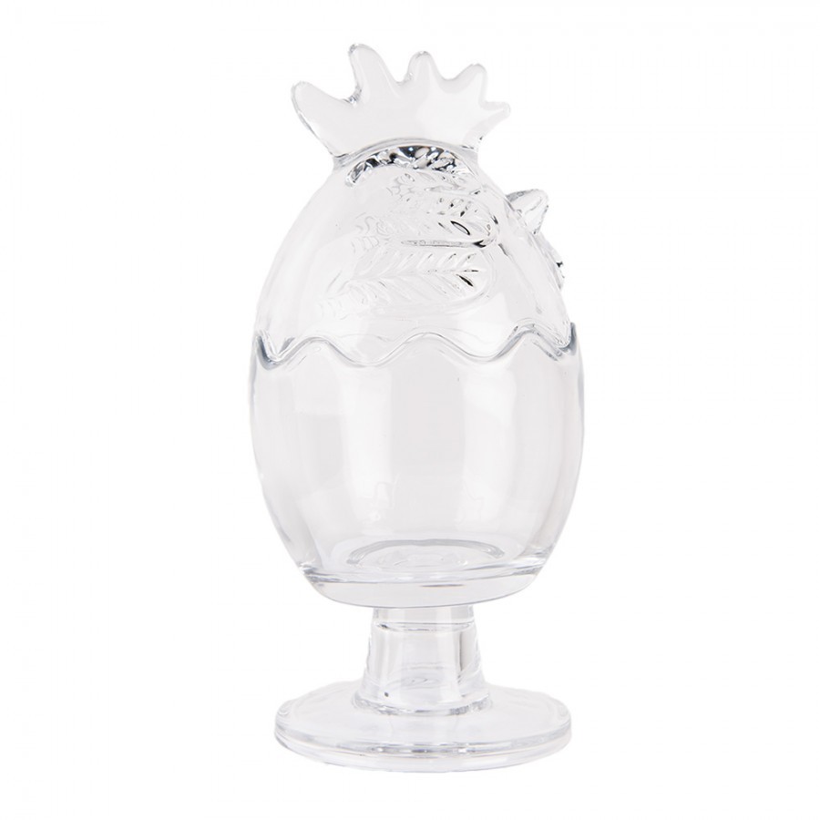 Glass Jar Chicken ? 10x22 Cm Transparent Glass - ? 10*22 cm