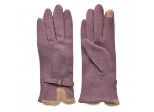 Winter Gloves 9x23 Cm Purple Polyester - 9*23 cm