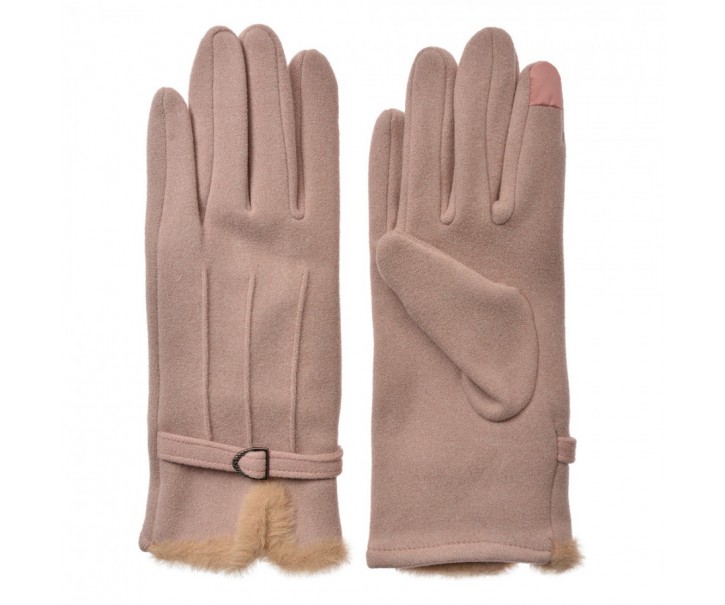Winter Gloves 9x23 Cm Pink Polyester - 9*23 cm Clayre & Eef