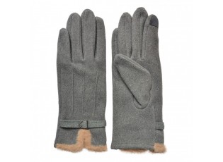Winter Gloves 9x23 Cm Grey Polyester - 9*23 cm